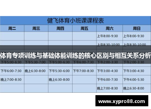 体育专项训练与基础体能训练的核心区别与相互关系分析